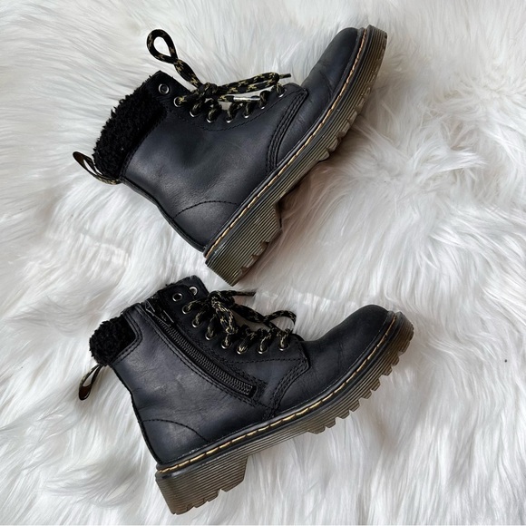 Dr. Martens Unisex 1460 Collar J Black Leather Boots Size 12‎ - Picture 2 of 9